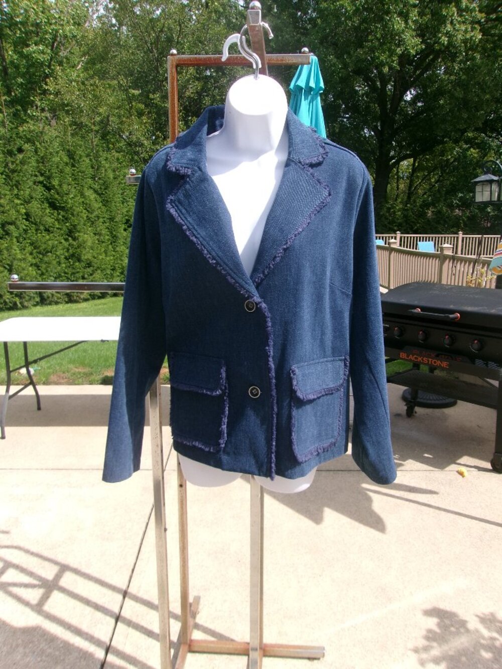 NWT WDNY JEAN BLAZER 1X